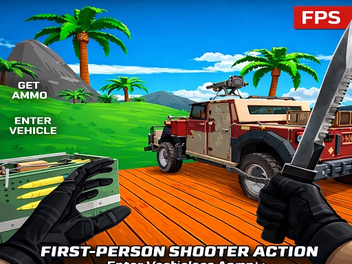Play Blocky Zombie Shooting